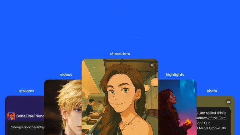 اپلیکیشن Character.AI به فید اجتماعی برای اشتراک‌گذاری محتوا مجهز شد